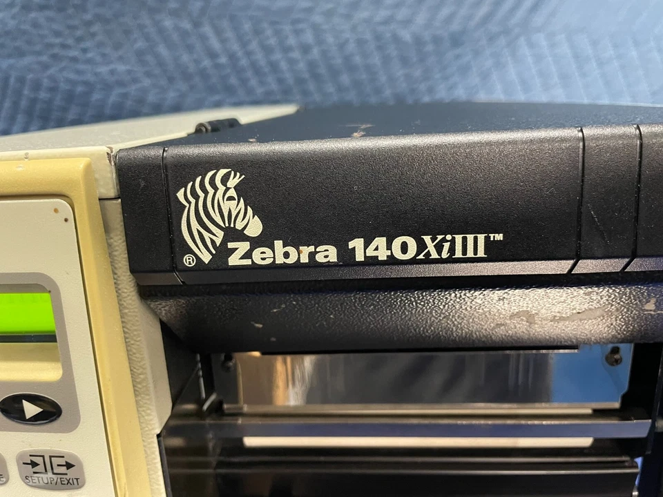 Zebra 140Xi III (140-101-00000) Label Thermal Printer with Power Cable - Image 2 of 4