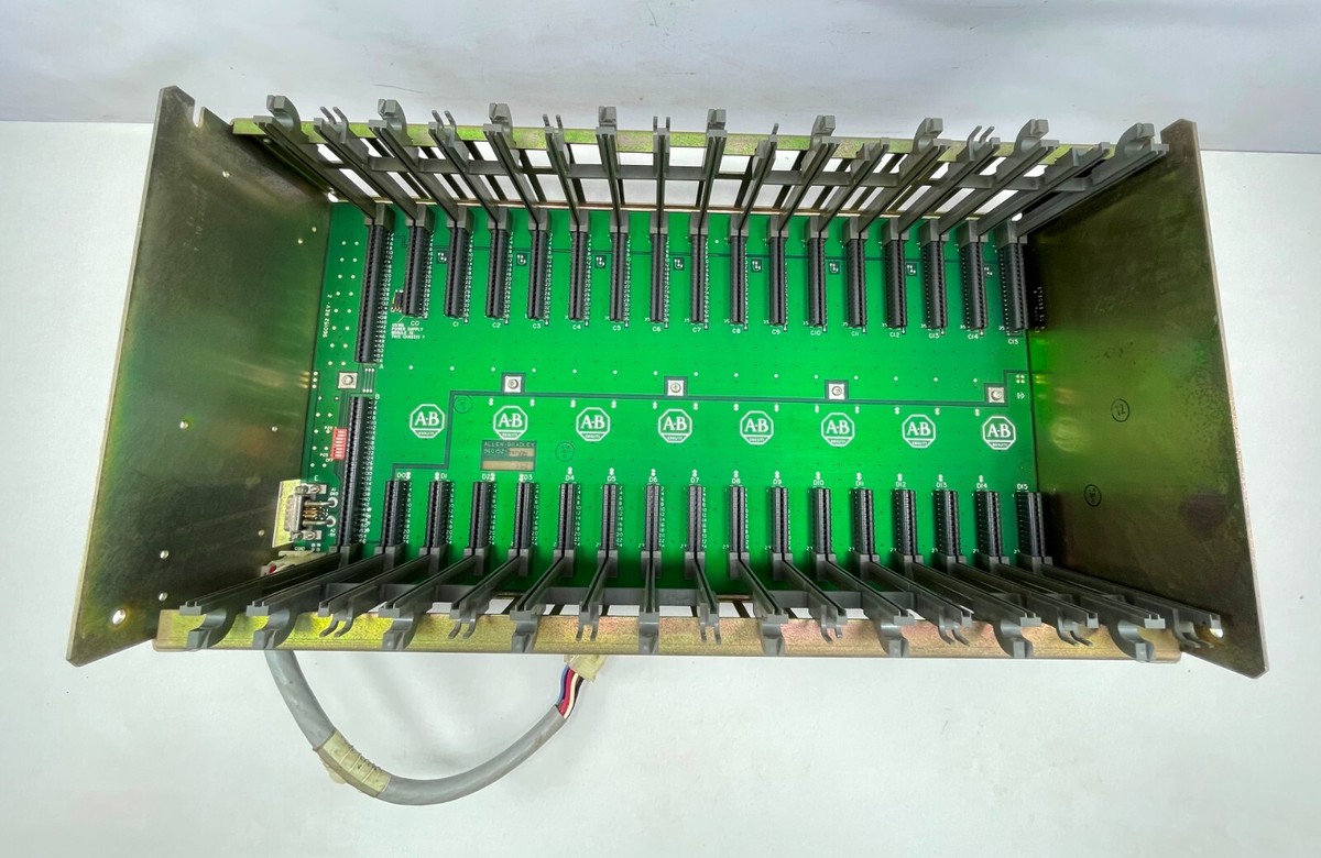 Allen-Bradley CAT NO 1771-A4B 16 Slot PLC Rack I/O Chassis