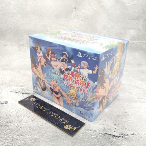 PS4 KonoSuba Love For This Tempting Attire Limited Edition Figure Soundtrack JP - Afbeelding 1 van 9