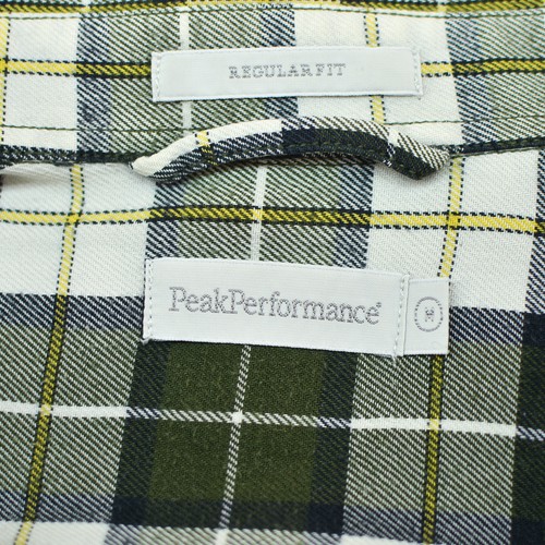 Peak Performance Casual Twill Shirt Men's Medium M Plaid Long Sleeve Regular Fit - Picture 4 of 7