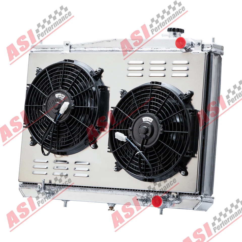 Ventilador de cubierta de radiador de 4 filas para Nissan Frontier 2000-2004 Xterra XE SE 1998-2004 Foto 2 de 4