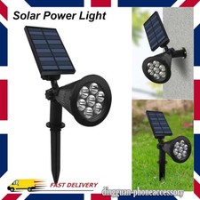 7 LED Solar Power Ground Lights Floor Decking Outdoor Garden Lawn Path Warm Lamp