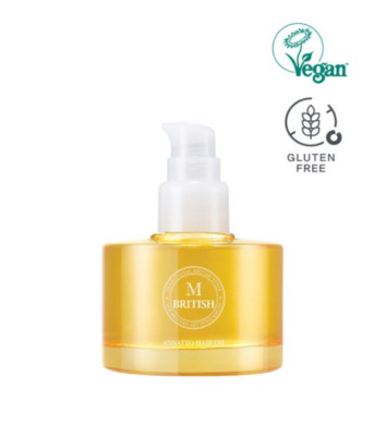 British M Annatto Hair Oil 140ml Repair Damaged Hair Made in KOREA K-beauty