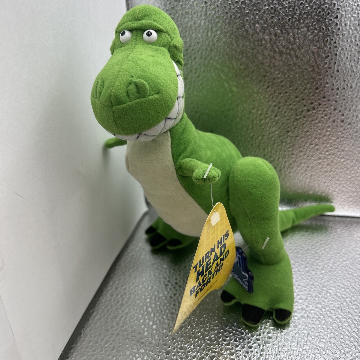 DISNEY T REX TOY STORY MOVIE APPLAUSE GREEN DINOSAUR STUFFED ANIMAL PLUSH  TOY