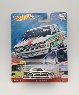 2020 Hot Wheels Premium Door Slammers '71 DATSUN 510 Car