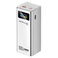 KONFULON 20000mAh 100W Power Bank USB-C PD Fast Charger TFT Display for Laptop i