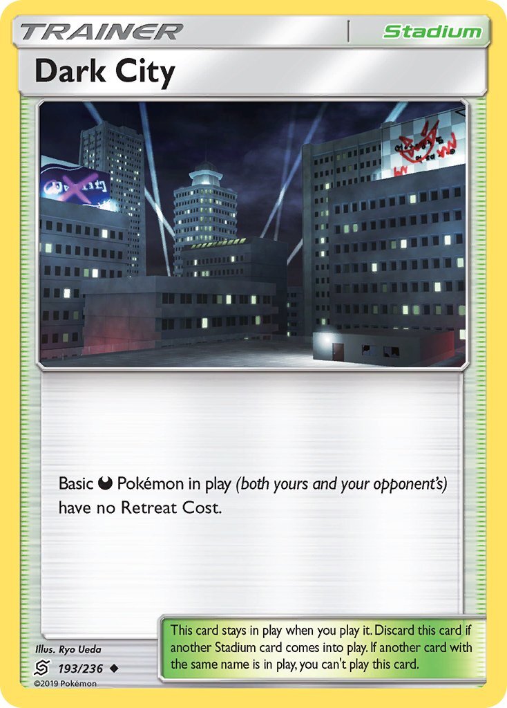 Dark City Unified Minds 193 normal Pokemon Card NM