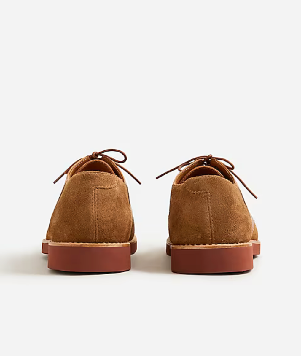 NEW J.Crew Leather & Suede Camel English Tan Saddle Shoe Men  display picture 3