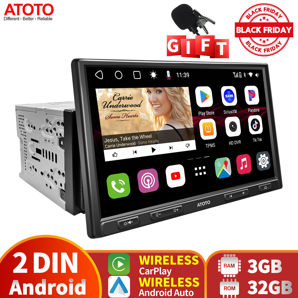 ATOTO S8 Pro 10in Double Din Car Stereo Radio Wireless ATOTO S8 Pro 10in Double Din Car Stereo Radio Wireless