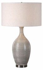 Dinah Gray Textured Table Lamp