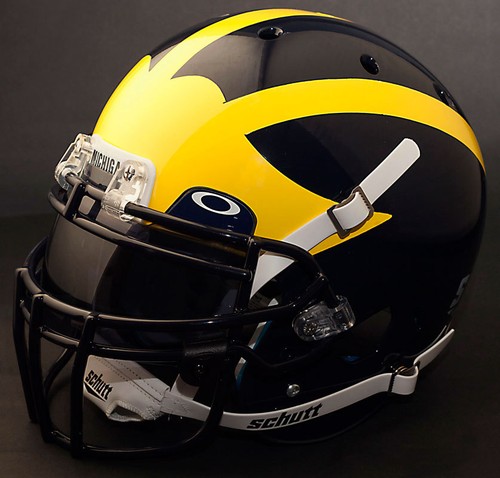 MICHIGAN WOLVERINES Football Helmet | eBay