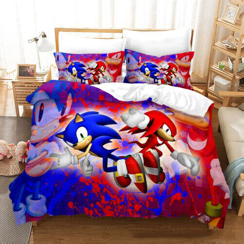 Housse de couette Sonic 140 x 200 cm 70 x 90 cm - Polyester