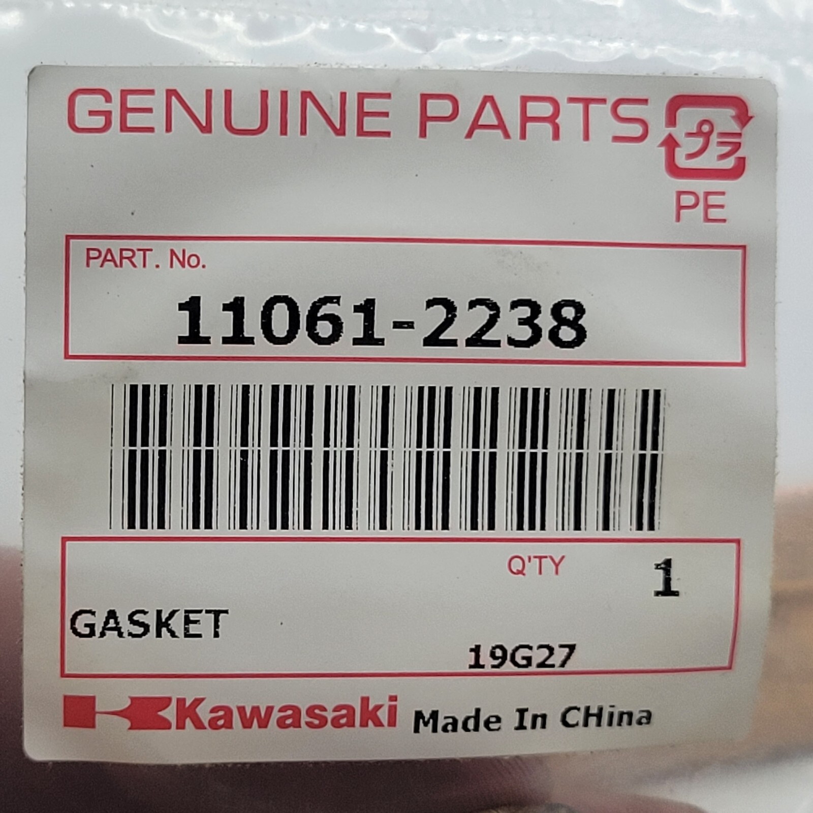 Kawasaki 110612238 Gasket 110612238 FJ180V Genuine OEM NOS eBay