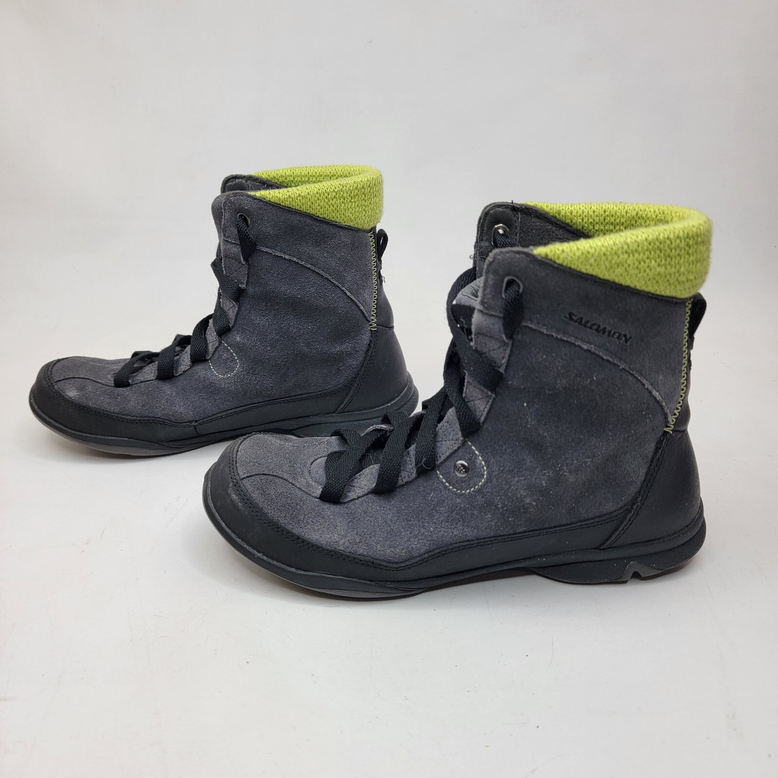 Stivali Salomon donna escursionismo outdoor Contagrip LACY 107648 taglia 6 5 verde USA grigio