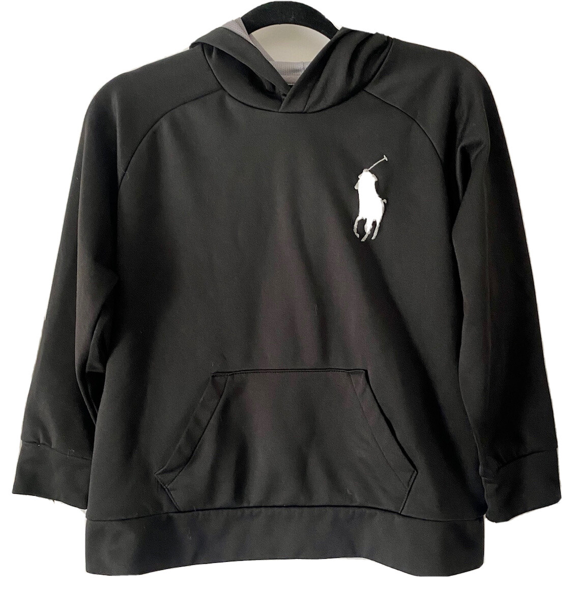 POLO RALPH LAUREN Felpa Ragazzo Nera Big Pony Hoodie Big Boys Taglia Media
