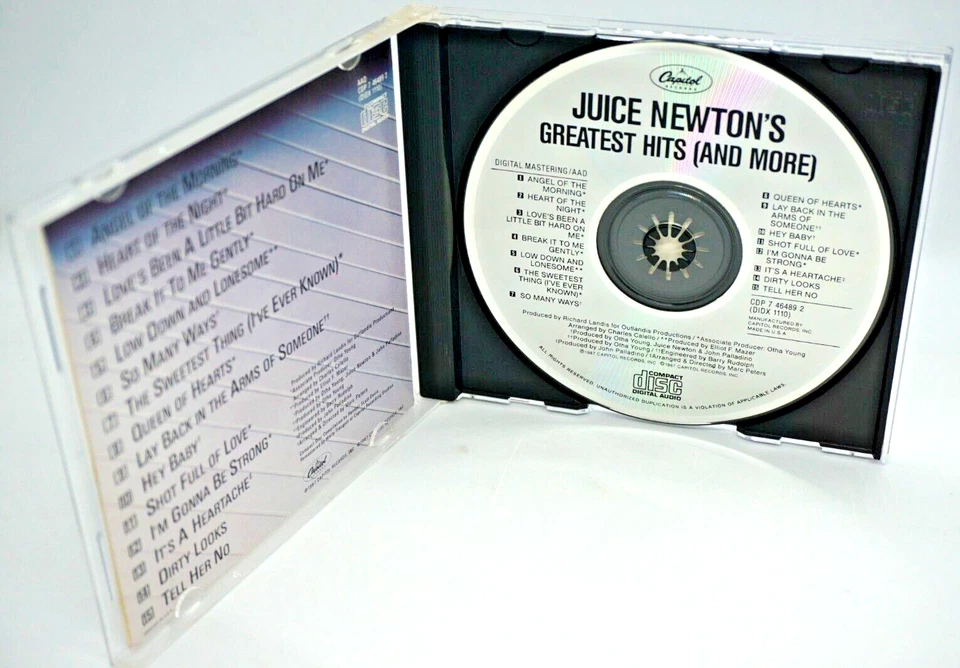 JUICE NEWTON : GREATEST HITS (AND MORE) CD ALBUM (USA 1987 PRESS) - very HTF - Image 3 of 3