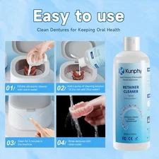 2Pk Ultrasonic Retainer Cleaner Solution For Sonic Denture Cleaner-Professional