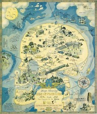 Prohibition Pictorial Map 1000 piece Jigsaw Puzzle 27" x 19"