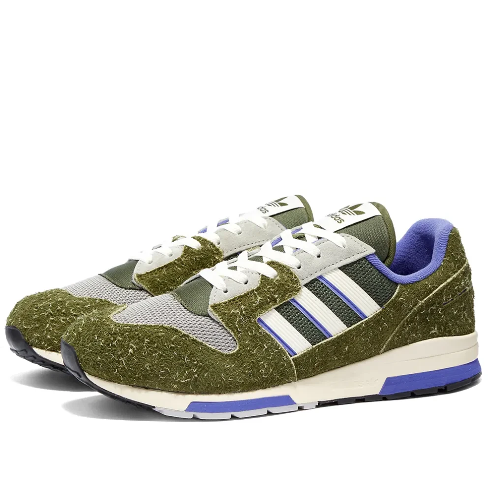 ADIDAS ZX 420 '420' - GREEN / WHITE / PURPLE - FZ0255 - UK 8, 9 ADIDAS ZX 420 '420' - GREEN / WHITE / PURPLE - FZ0255 - UK 8, 9