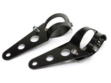 Lampenhalter schwarz Scheinwerfer Lampe Halter 35-43 mm Satz Halterung black