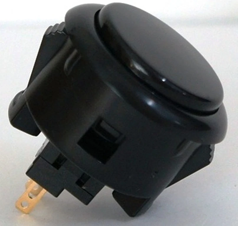 8 pcs Sanwa Genuine Buttons Black and Joystick OBSF-30 Video Game Arcade Parts - Image 2 of 4