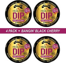4Pk Teaza Herbal Energy Pouch Banging Black Cherry  Free Shipping Exp:05/26 
