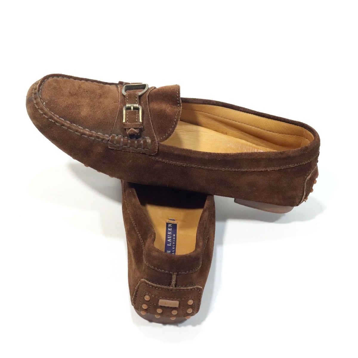 Mens Ralph Lauren Brown Suede Loafers Polo Ralph Lauren Alston suede Penny loafers Polo Ralph Lauren main image 2