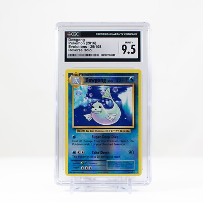 ジュゴン DEWGONG キラ HOLO 2004 #029 1st psa9 Pokémon Dewgong Reverse Holo 29/108 XY Evolutions - CGC 9.5 | eBay
