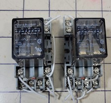 Lot of 2 Potter & Brumfield 27E894 Socket w/ KHAU-17D11-24 Relay 24VDC, 240VAC - Fire Alarm Part