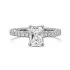 Diamond Engagement Ring VVS1 D Cushion 1.50 Ct Lab Created IGI Certified Special