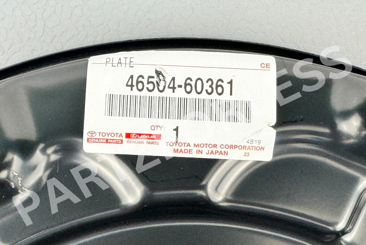 46504-60361 TOYOTA GENUINE PLATE SUB-ASSY, PARKING BRAKE, LH 46504