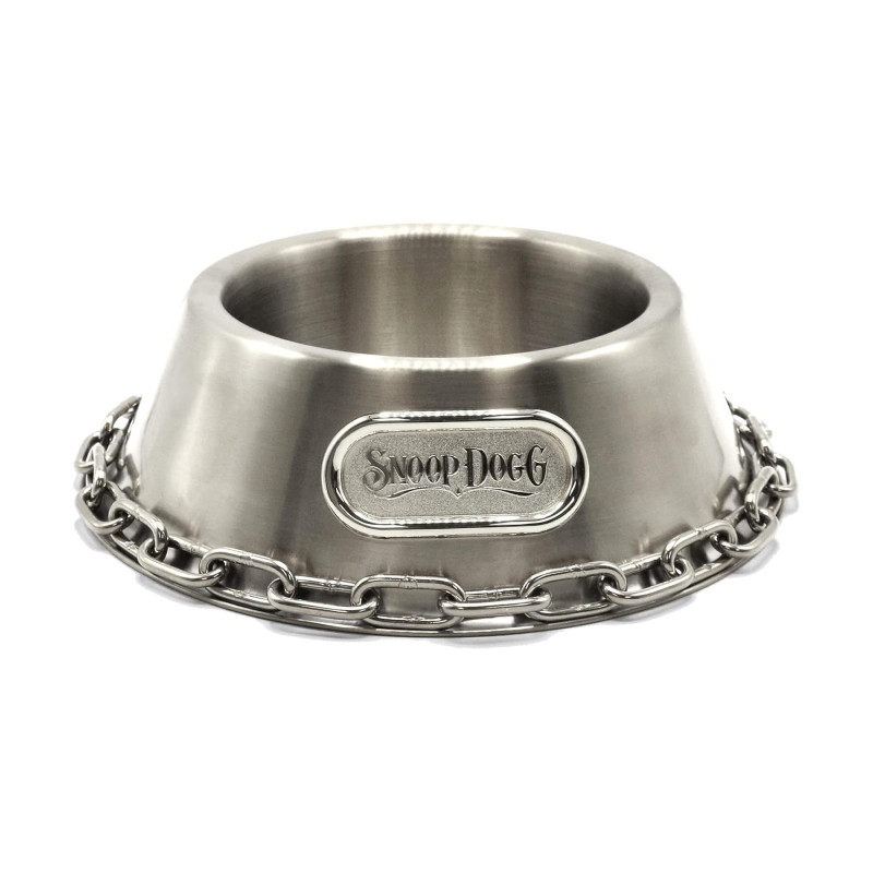 Bowl Off The Chain Deluxe Silver Pet Bowl Small