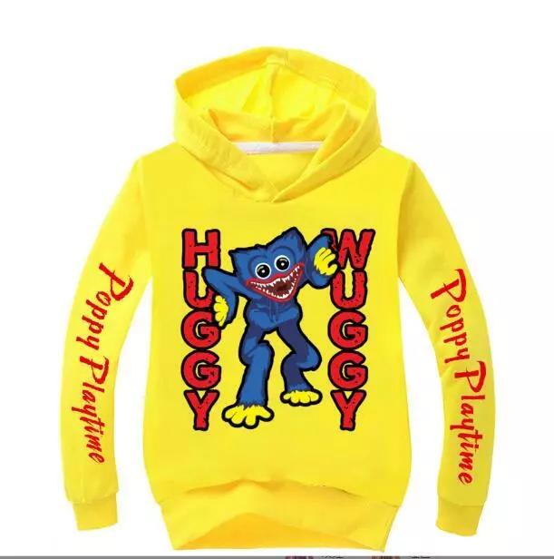 Poppy Playtime Hoodies, Huggy Wuggy Menino dos desenhos animados