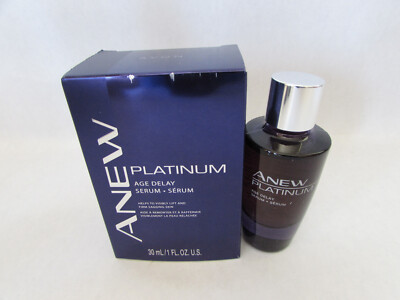 Avon ANEW Platinum Age Delay Serum 1 oz Helps Visibly Lift & Firm Sagging Skin
