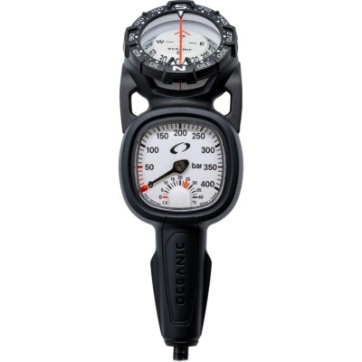 Oceanic Maxview Combo 2 PSI - Pressure Gauge and Compass - 36'' MiFlex Hose Scuba
