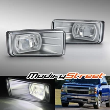 2007-2016 Chevy Silverado Tahoe Suburban Avalanche GMC LED Chrome Fog Lights