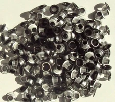 1/8 Round Brushed Silver Eyelets 100 ct, New, Scrapbooking, Card Making