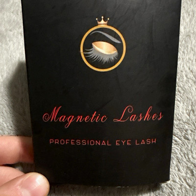 Magnetic Eyelashes Professional Set, Black Natural Effect, Reusable