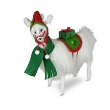 Annalee Doll 9 in Very Merry Llama Christmas Gift on Back #760120 2020