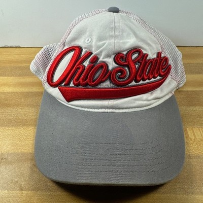 White OSU Ohio State Buckeyes Hat Adjustable Adult Size OSFA OSU Cap
