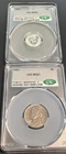 1951 Roosevelt Dime - CAC MS64 & 1951 Jefferson Nickel - CAC MS61