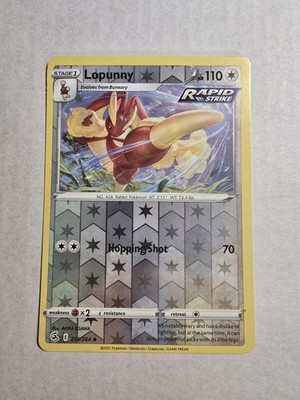 Lopunny 213/264 Swsh08: Fusion Strike Reverse Holo