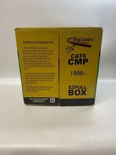 550MHZ CAT6 Plenum Unshielded Twisted 4Pair Cable 188ft Blue 23AWG