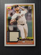 CARSON WHISENHUNT ROOKIE CARD - 2026 TOPPS #91R-CWH '91 TOPPS BASEBALL RELIC 