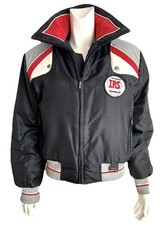 YAMAHA MAXIM WEAR Women’s Bomber Jacket Vintage Snowmobile Red Black XL