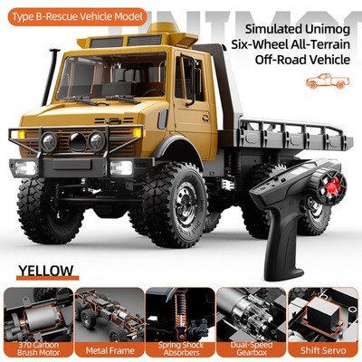 C8823 1/18 RC Car Crawler 2.4G 6WD 1:18 Simulated Unimog Truck