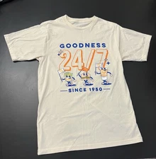 Whataburger Cream Goodness 24/7 Retro 75th Anniversary Graphic Tee Unisex Sz S