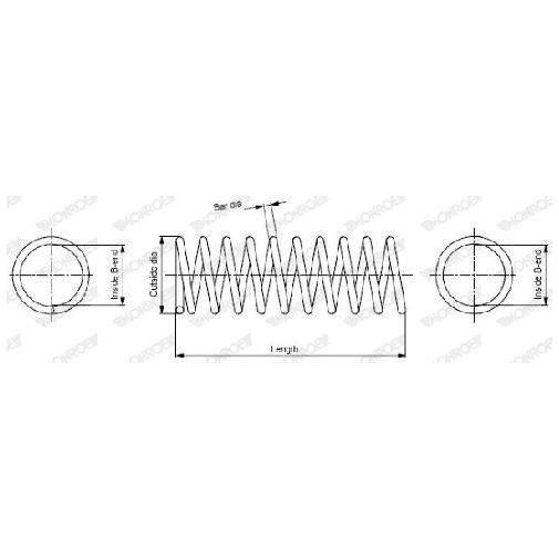 Fahrwerksfeder Hinten FüR Ford Mondeo BA7 2.2 2.3 2.5 07 Bis 15 Monroe Huba Aoba-image
