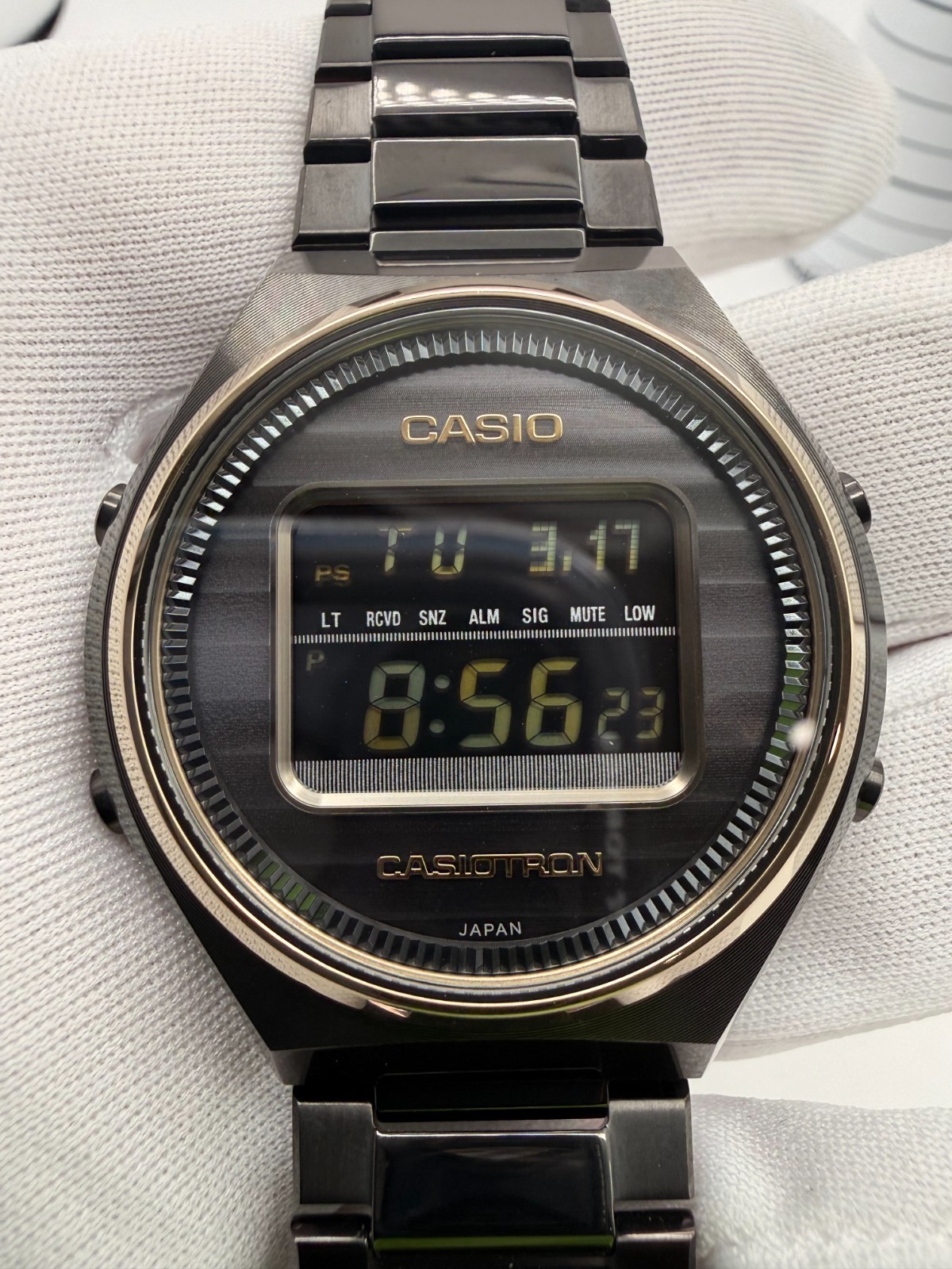 Casio Casiotron TRN-50ZE-1AJR 50th Anniversary Limited Edition — Black & Gold