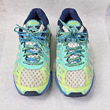 Asics GEL-Noosa Tri 9 Women’s Running Shoes T458N Size 8.5 Teal/Lime/Blue